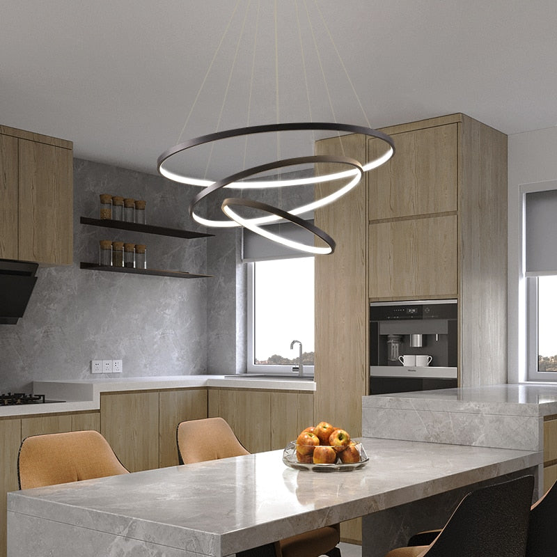 Lampe Suspendue Moderne Ring pour Salon