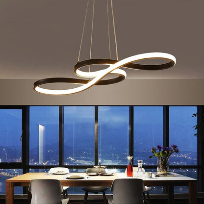 Lampe Suspendue Moderne Double Huit pour Cuisine