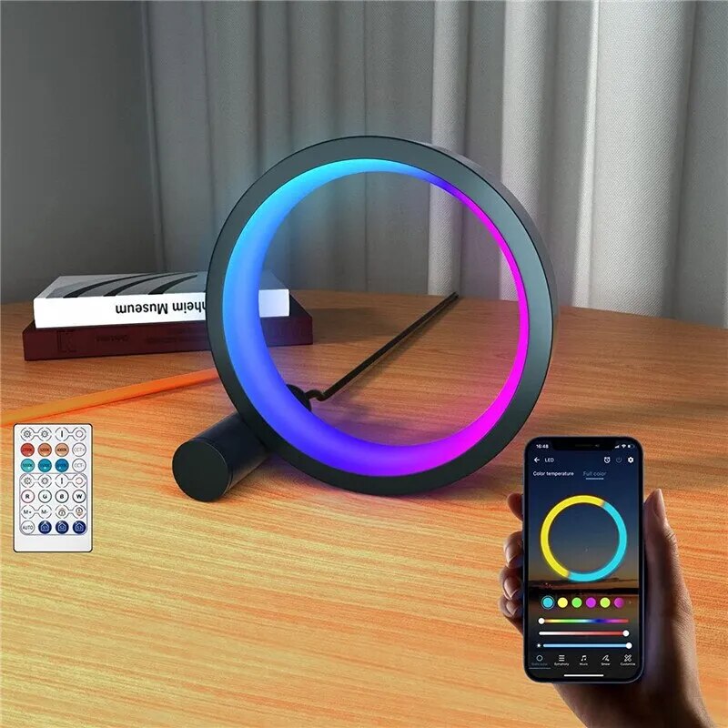 Veilleuse de Nuit LED RGB Cercle