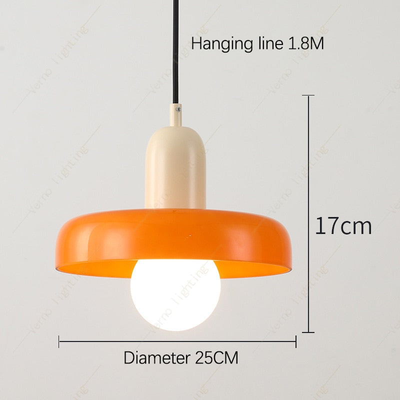 Lampe Suspendue Nordique de Couleur pour Salle à Manger