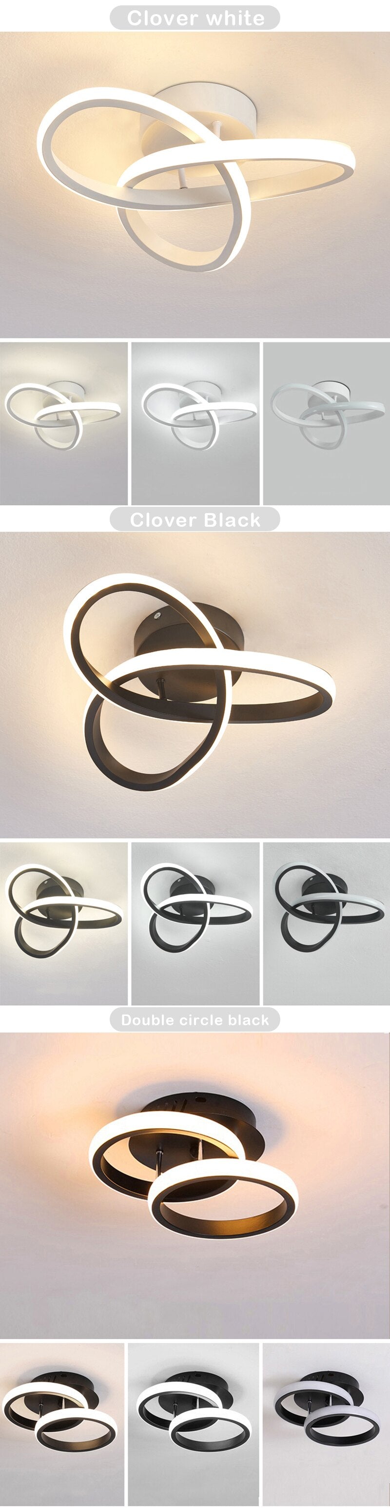 Plafonnier Modern Twist pour Chambre et Salon