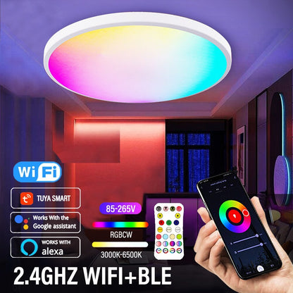 Plafonnier LED RGB Classique Pour Chambre