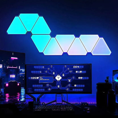 Applique Mural LED RGB Triangle pour Chambre