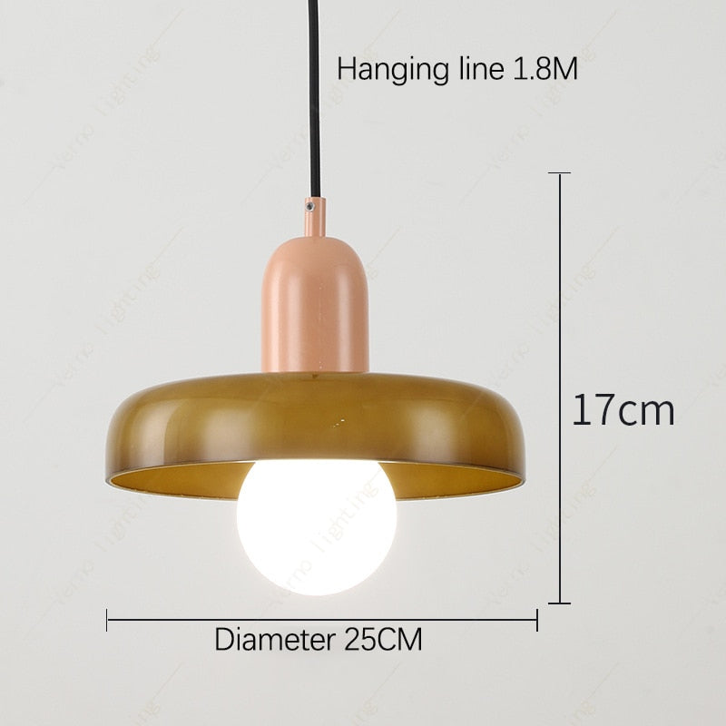 Lampe Suspendue Nordique de Couleur pour Salle à Manger