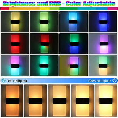 Applique Mural LED RGB Crystal