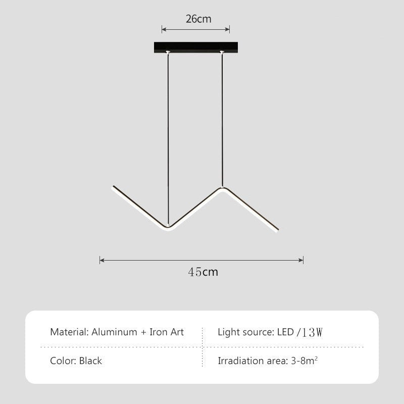 Lampe Suspendue Moderne Géométrique pour Salle a Manger