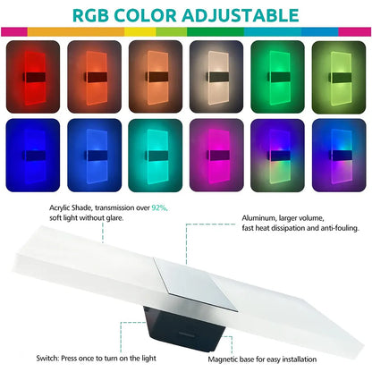 Applique Mural LED RGB Crystal