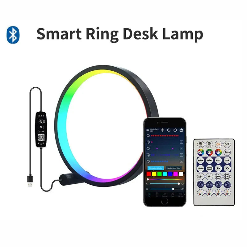 Veilleuse de Nuit LED RGB Cercle