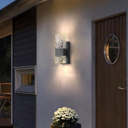 Lampe Mural Extérieur Moderne Crystal pour Jardin