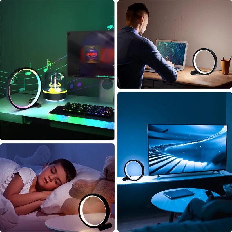 Veilleuse de Nuit LED RGB Cercle