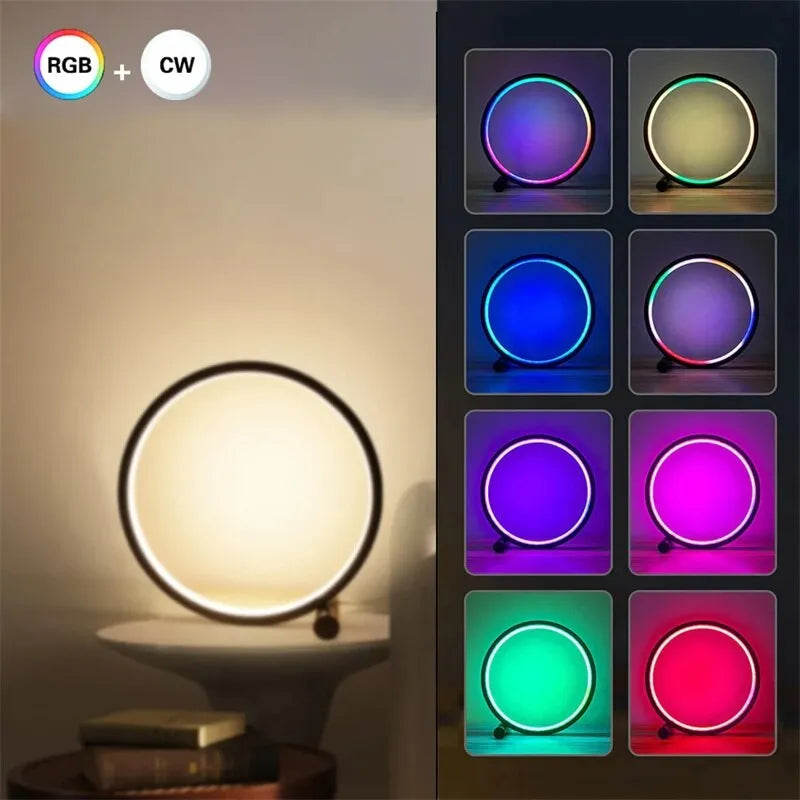 Veilleuse de Nuit LED RGB Cercle