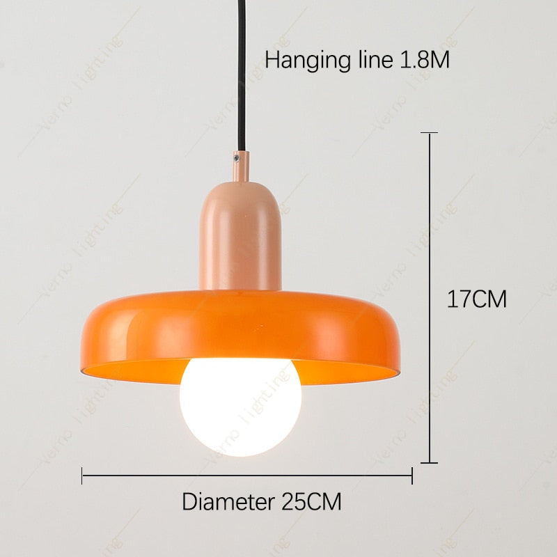 Lampe Suspendue Nordique de Couleur pour Salle à Manger