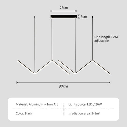 Lampe Suspendue Moderne Géométrique pour Salle a Manger